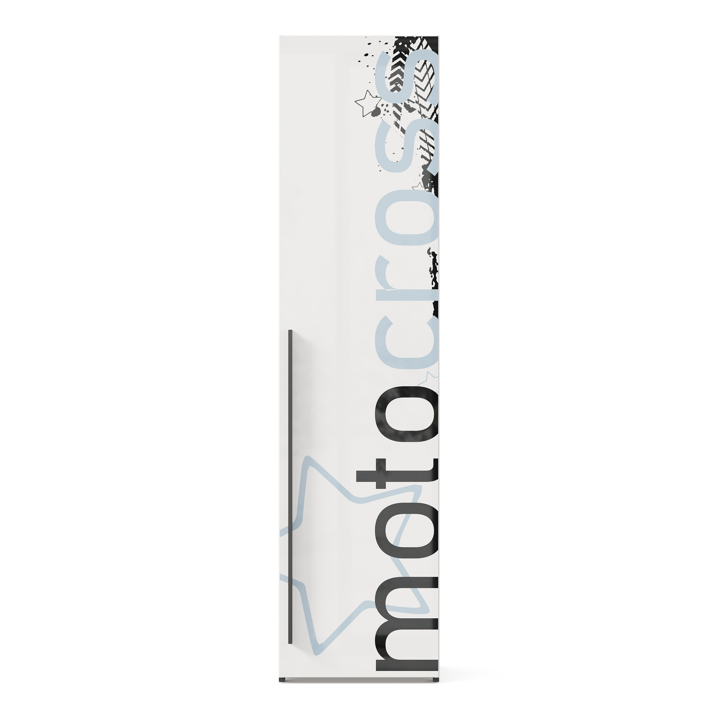 Мотокросс Шкаф одностворчатый Тип 1 (Серый шелк)