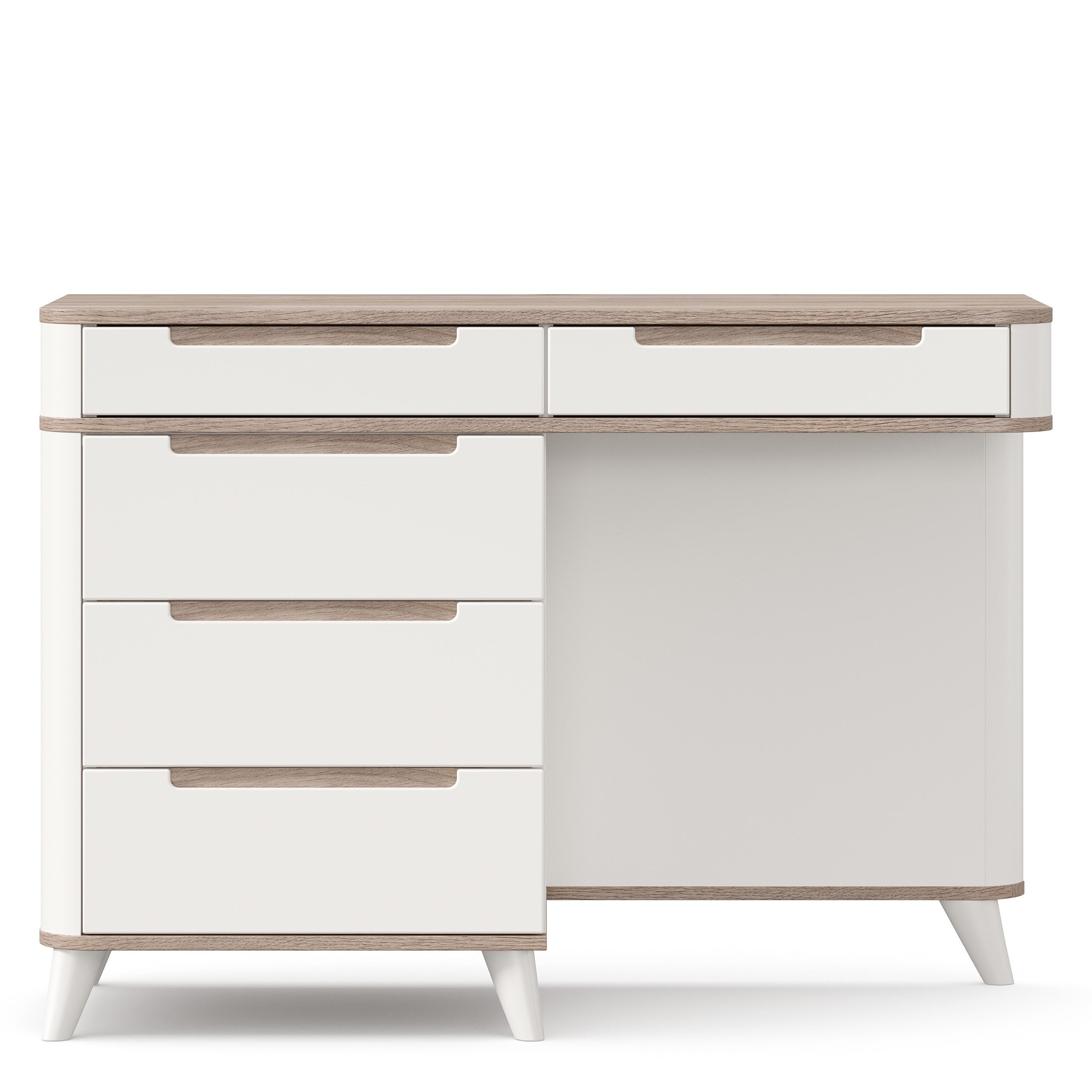Стефания Стол туалетный (Дуб Маувелла PR/Белый)